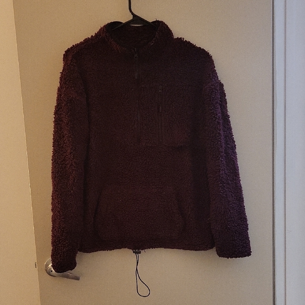 Deep Purple Zip Up Sweater